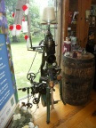 A Nelson Knitting machine on display in the Tinker Cottage.